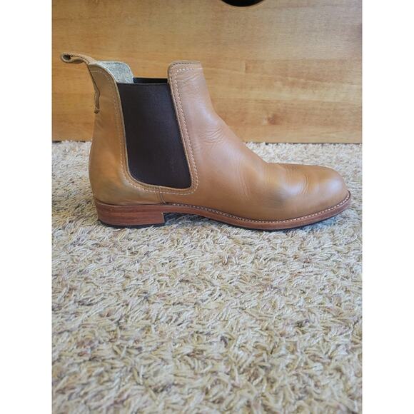 Adelante Shoe Co Leather Chelsea Boot sz 11.5 B The Mendoza in desert light tan - Picture 8 of 9